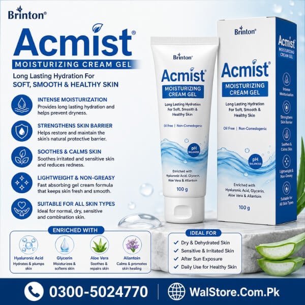 Brinton Acmist Moisturizing Cream Gel In Pakistan