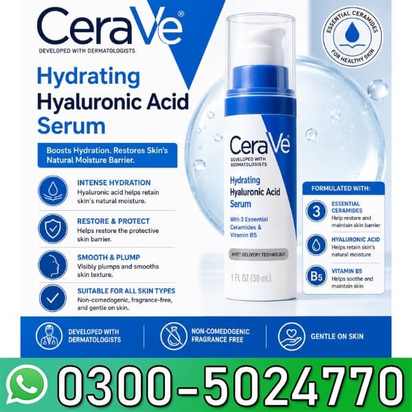 CeraVe Hydrating Hyaluronic Acid Serum In Pakistan
