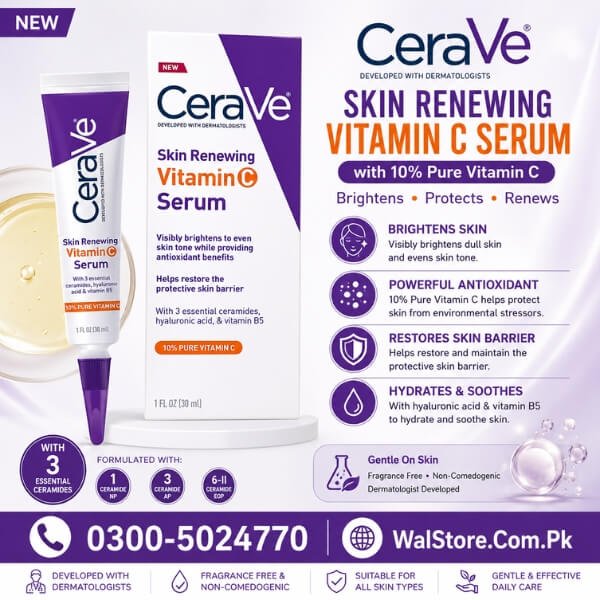 CeraVe Vitamin C Serum for Face with 10% Pure Vitamin C Price In Pakistan