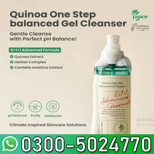 Quinoa One Step Balanced Gel Cleanser In Pakistan