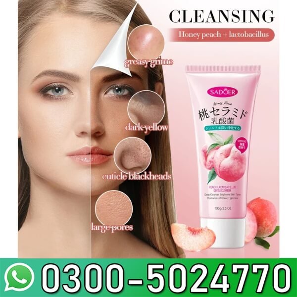 SADOER Refreshing & Moisturizing Honey Peach Cleanser