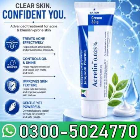 Acretin 0.025% Cream 30g Price in Pakistan